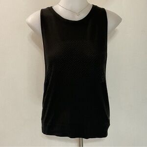 Lululemon Black Semi Sheer Tank Top Size S